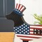24.5"L Metal/Wooden Patriotic Double Sided HOME/WELCOME Dachshund Décor